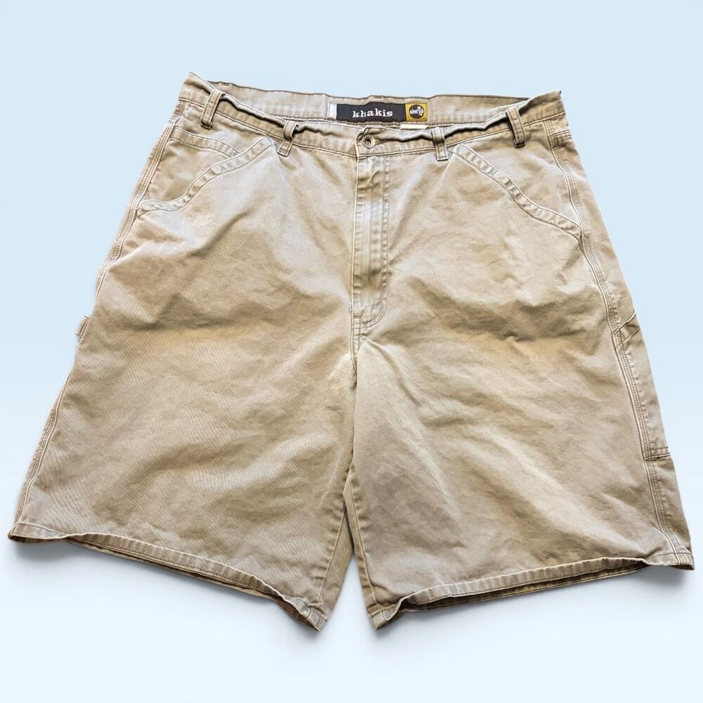 Vintage Levis SilverTab Shorts Mens 36 Green Cargo Carpenter 11 Inseam 90s